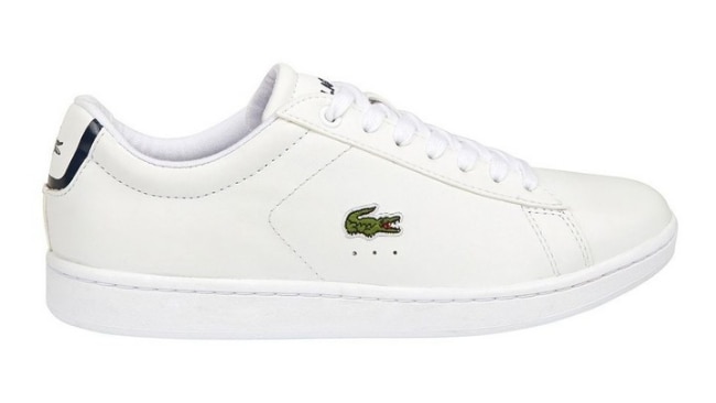Lacoste Carnaby White Lace-Up Sneakers.