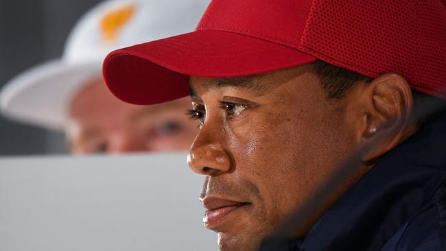 Tiger’s ankle injury, suffered in his car accident, is a significant obstacle to overcome if he is any chance of ever playing golf again. Picture: William West/AFP