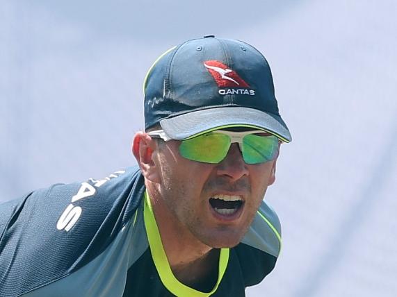 GALLE, SRI LANKA - FEBRUARY 04: Todd Murphy of Australia bowls during an Australia nets session at Galle International Stadium on February 04, 2025 in Galle, Sri Lanka. (Photo by Robert Cianflone/Getty Images)