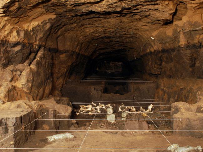 This May 22, 2014 photo released by Mexico's National Institute of Anthropology and History (INAH), shows sculptures and shells unearthed by investigators at the Teotihuacan archeological site in Mexico. Mexican archaeologists have concluded a yearslong exploration of a tunnel sealed nearly 2,000 years ago at the ancient city of Teotihuacan and found thousands of relics. Teotihuacan dominated central Mexico centuries before the rise of the Aztecs in the 14th century. (AP Photo/Proyecto Tlalocan, INAH)