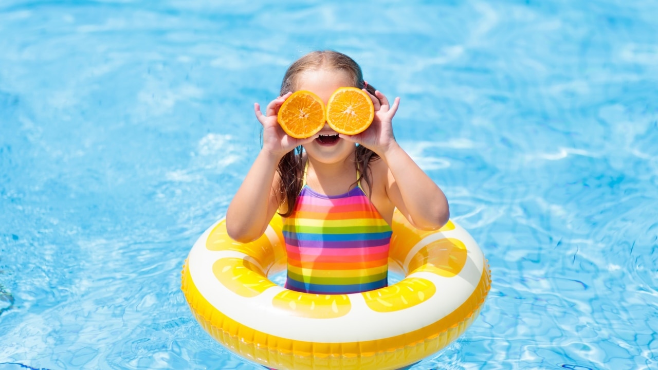 Inflatable toys for store pool