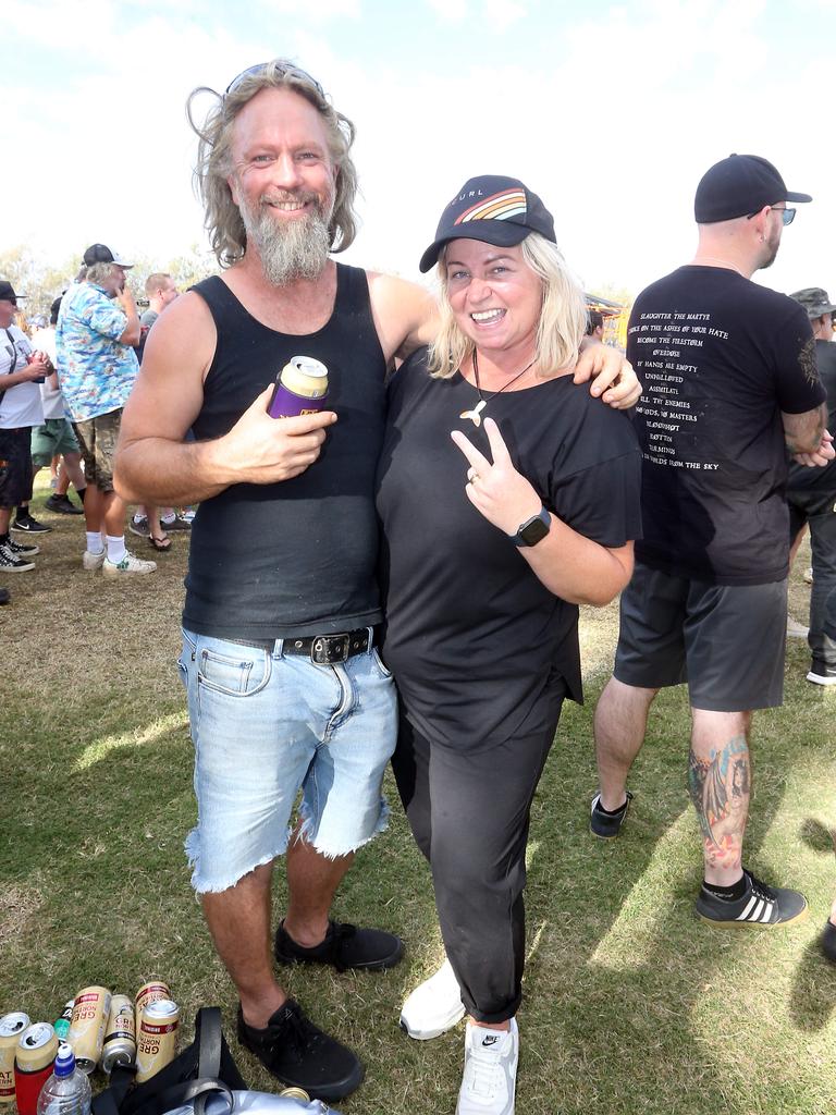 Dave Ennion and Desiree McLean at the Smashing Pumpkins Concert. Picture: Richard Gosling