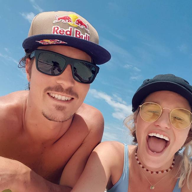 Alex 'Chumpy' Pullin with partner Ellidy Vlug. Photo: Instagram