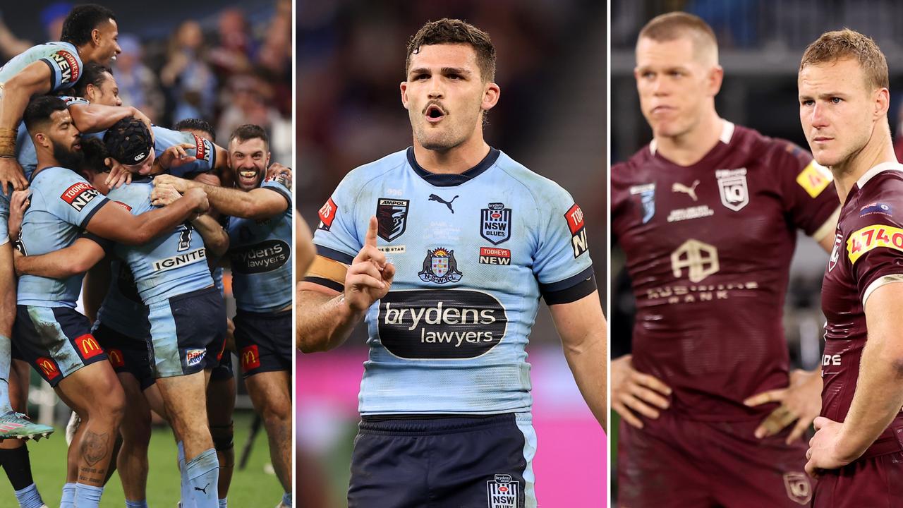 Trận đấu Game 2 Origin 2022 đã kết thúc với chiến thắng của NSW Blues và những diễn biến nổi bật của Nathan trên sân cỏ. Hãy xem hình ảnh để tìm hiểu rõ hơn về kết quả và điểm số của trận đấu, cùng với những pha bóng đẹp mắt và đầy cảm xúc.