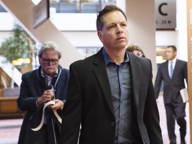 Don Damond arrives at the Hennepin County Government Center. Picture: Angus Mordant for Newscorp Australia