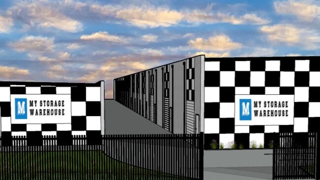 An artist's impression of the proposed storage development.