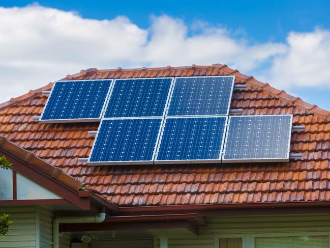 Generic solar images from the Queensland suburb of Stafford, in Brisbane, Saturday, January 6, 2018. (AAP Image/Glenn Hunt) NO ARCHIVING