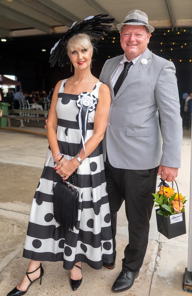Angela and Barry McCormack at NQ Classic Derby Day Mackay Turf Club Saturday 30 September 2023 Picture: Michaela Harlow