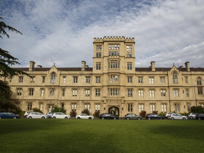 MELBOURNE, AUSTRALIA - NewsWire Photos MAY 07, 2021:  Queen's College, part of The University of Melbourne, is seen in Melbourne, Victoria. Picture: NCA NewsWire / Daniel Pockett