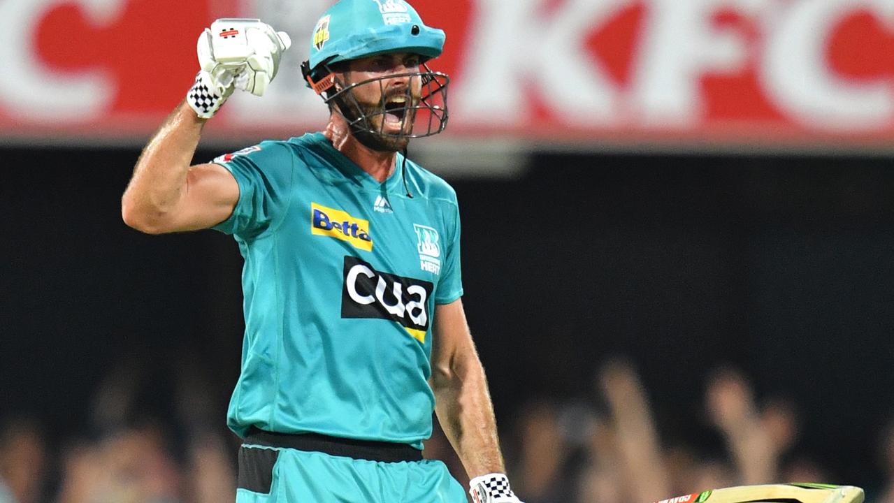 Ben Cutting plays a key role with bat and ball for Brisbane Heat.