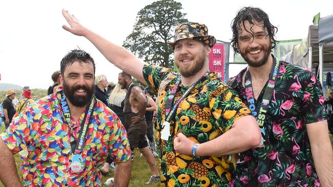 Harley Anderson, Daniel Blewitt and Lucas McAuliffe. Picture: David Smith