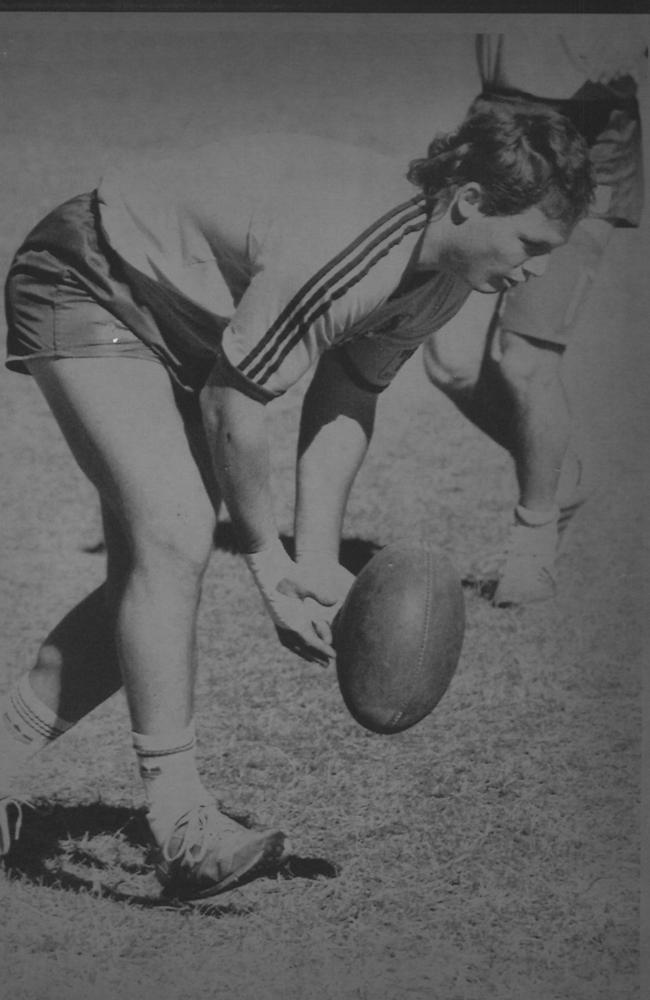 Kevin Walters in his younger days in footy.