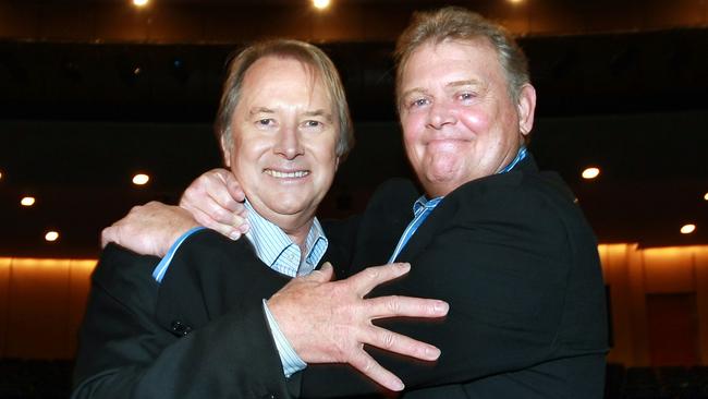 Wheatley with John Farnham. Picture: Alan Pryke