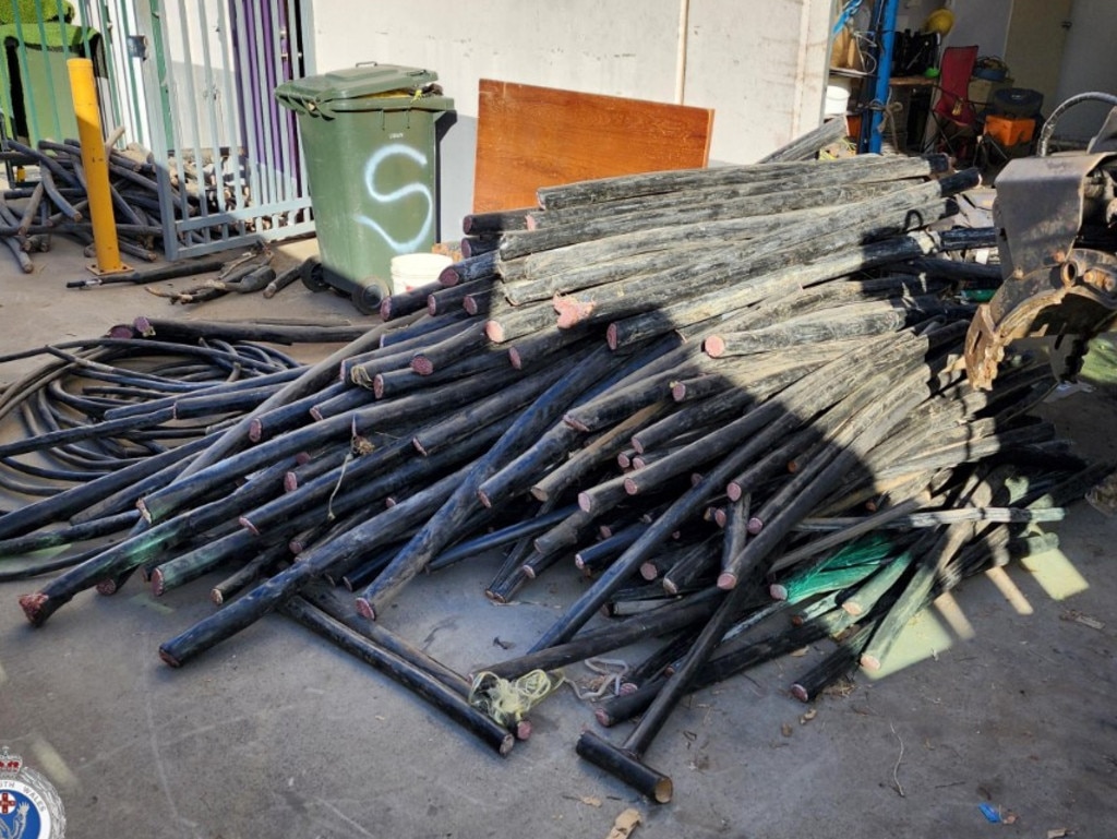 Police recovered several tonnes of stolen copper. Picture: NSW Police