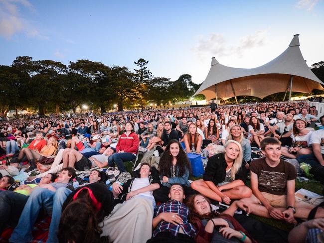 Tropfest was previously held at The Domain before shifting to Parramatta Park in 2016. Picture: Attila Szilvasi