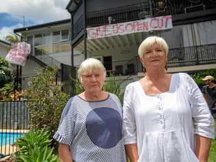 Barbara Davis and Jan Lumsden support the current bypass plan and want it built as soon as possible. Picture: Trevor Veale