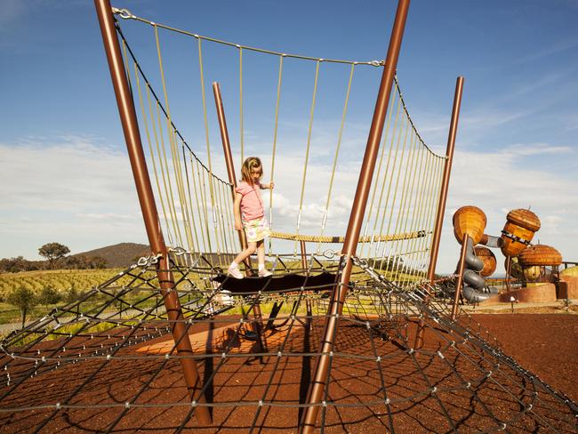 The Pod Playground at the National Arboretum Canberra. Picture: VisitCanberra