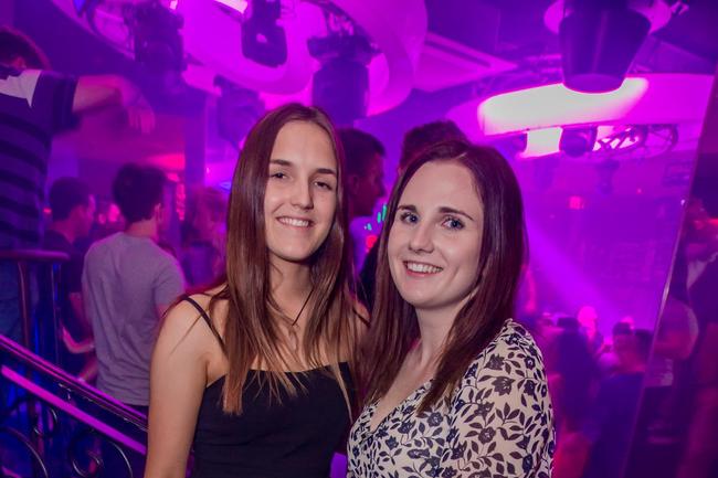 Kiana Swartz Huet (left) and Jessica North at Sin City nightclub in Surfers Paradise