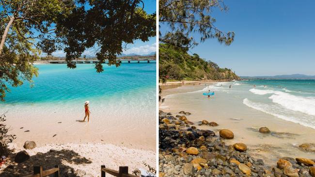 Tallebudgera Creek on the Gold Coast and Wategos, Byron Bay.