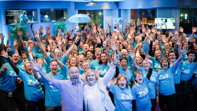 Independent Warringah MP Zali Steggall had 1200 volunteers for her federal election campaign. Picture; Supplied