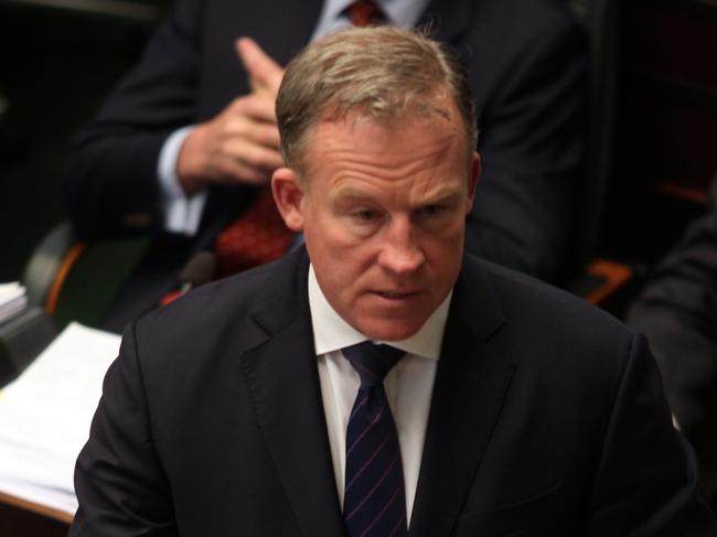 Premier Will Hodgman addresses the lower house of the Tasmanian Parliament on Wednesday 12 June 2019.