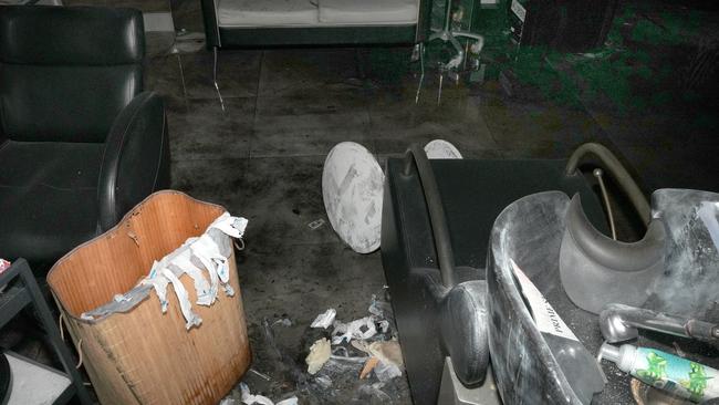 The burnt-out interior. Picture: Dean Martin