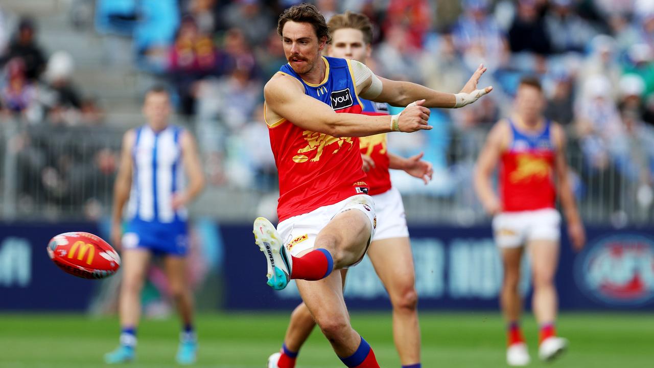 Joe Daniher was dominant against North Melbourne. Picture: Getty Images