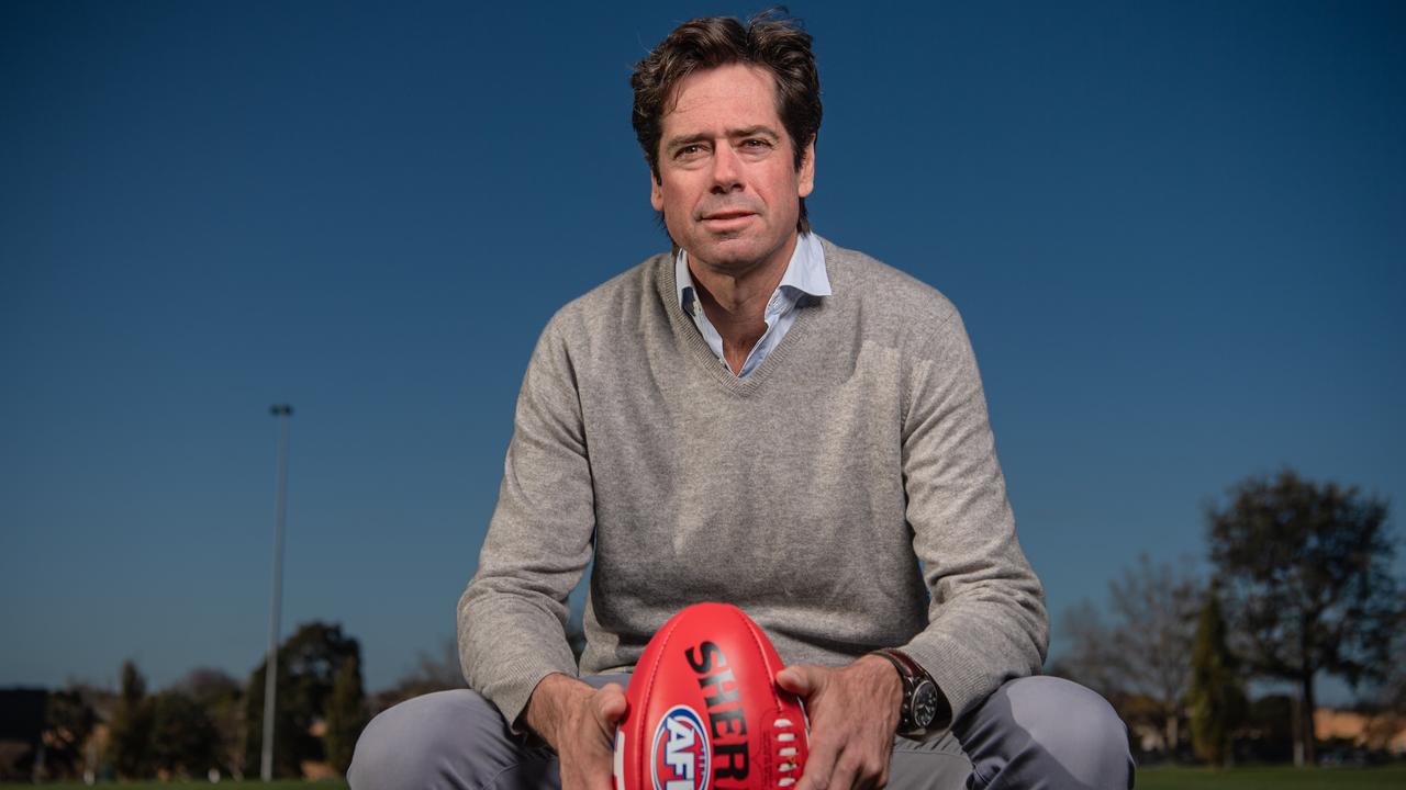 Gill McLachlan opened up on a wide range of issues on Fox Footy’s On The Couch. Picture: Jason Edwards