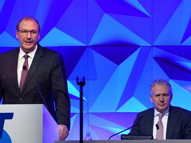 Telstra Chairman John Mullen and CEO Andrew Penn field questions from shareholders at today’s AGM.