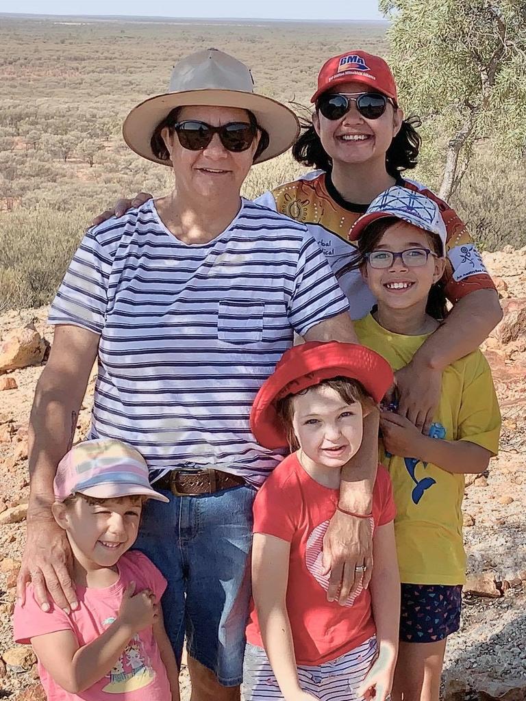 Kathleen Wincen with her two daughters and two granddaughters, (from left) granddaughter Carlee, Kathleen, daughter Annabelle, daughter Mariah (back) and granddaughter Chloe. Picture: Bev Lacey