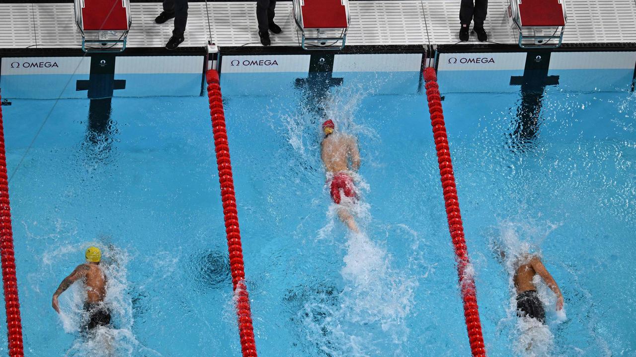 China's Pan Zhanle smashed Kyle Chalmers by 10.08 seconds. Photo by Manan VATSYAYANA / AFP.