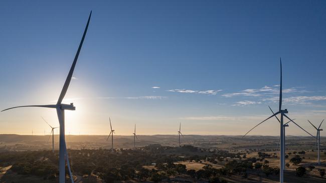 Snowy Hydro CWP Bango wind farm near Yass in NSW. Picture: Supplied