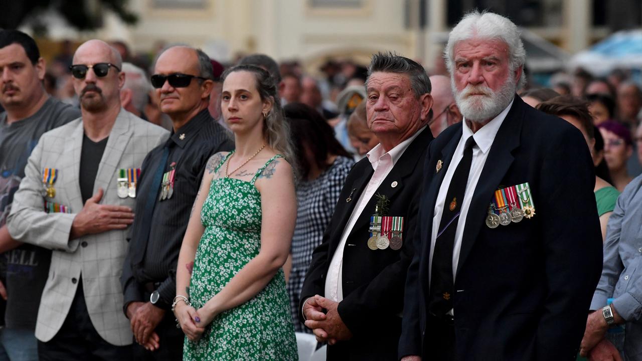 Townsville Anzac Day Emotions flow as Dawn Service draws thousands at