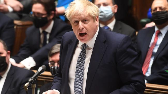 Boris Johnson was forced to apologise for Downing St parties in Prime Minister’s Questions. Picture: Getty Images.