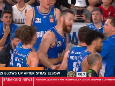 Baynes ejected after heated blow up