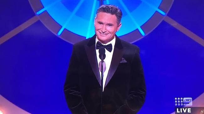 Dave Hughes hosting the Logies.