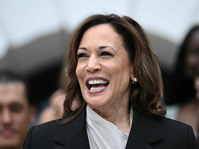 The Republican presidential nominee unleased on Vice President Kamala Harris. Picture: AFP