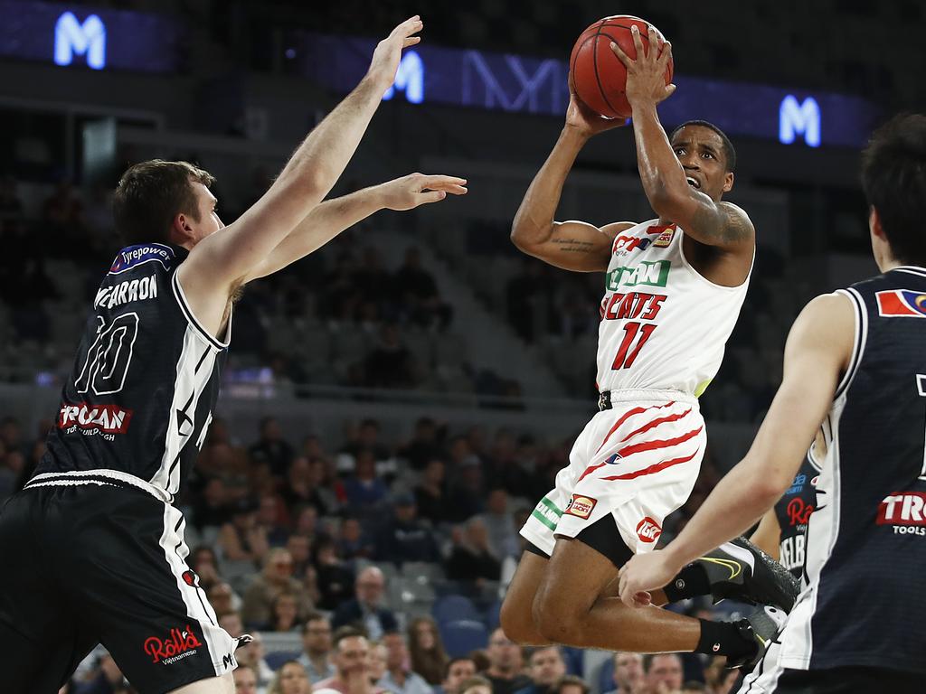 Will Magnay will join MVP favourite Byrce Cotton at the Perth Wildcats for the remainder of the NBL season. Picture: Daniel Pockett/Getty Images