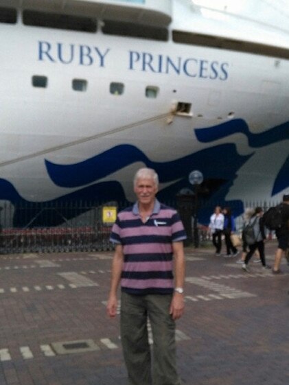 Roger Leaney before his trip on the Ruby Princess. Picture: Supplied by family