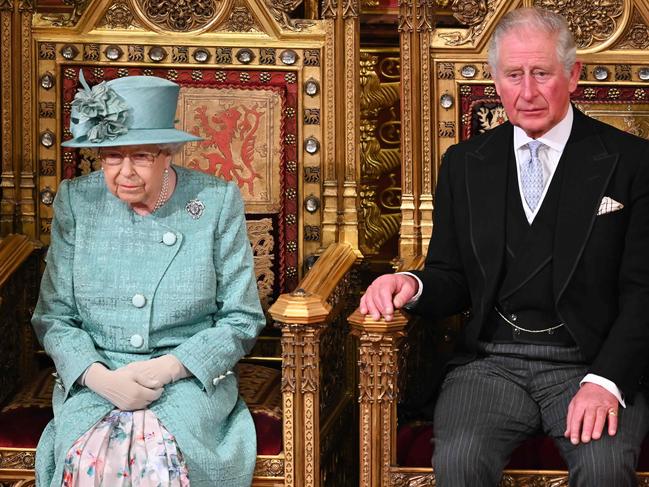 Queen Elizabeth II and Prince Charles. Picture: AFP