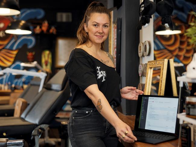 Sydney small business owner Gabi followed her dreams and started her own tattoo studio in the Northern Beaches, Narrabeen.