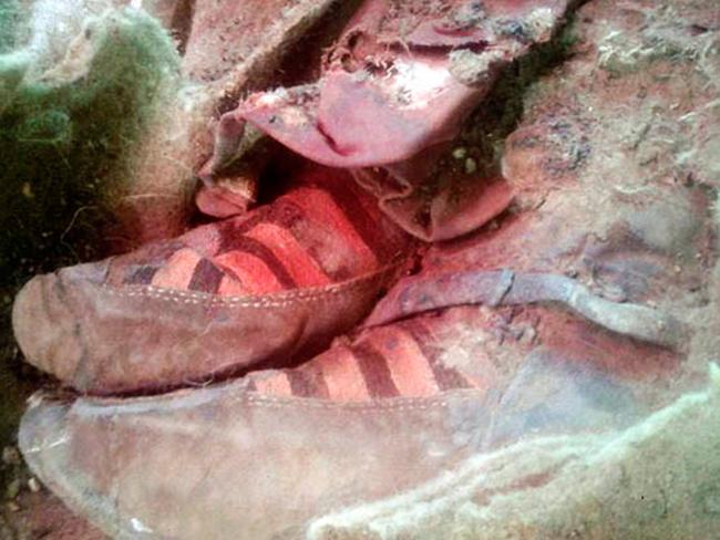 CREDIT: Khovd Museum AN ANCIENT mummy discovered in Mongolia seems to be way ahead of its time fashion wise – by wearing ADIDAS trainers. Scientists unearthed the 1,500-year-old remains of a woman’s hands and feet high up in the Altai mountains.