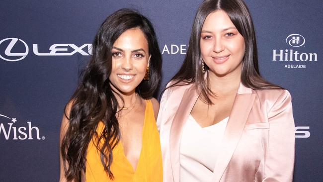 SOCIAL PICS: 2019 Lexus of Adelaide Make-A-Wish Gala Ball at The Hilton Hotel, Adelaide on Saturday, 26th October.  Cassandra Mamone and Veronia Vuong. Picture: Matthew Kroker.