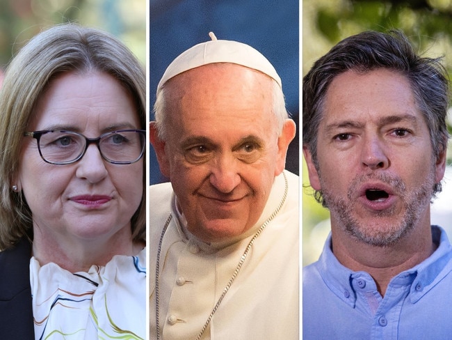 Victorians pay tribute to the pope.