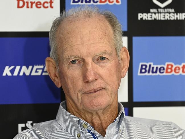 Dolphins coach Wayne Bennett has lost another marquee target. Picture: Ian Hitchcock/Getty