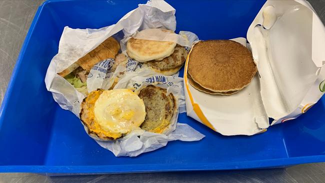 A passenger has been fined more than $2664 for failing to declare their McDonald’s McMuffins and a ham croissant.