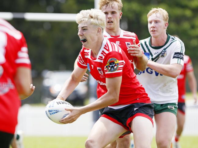 Lexin O'Dea from Illawarra South Coast Dragons. Picture: John Appleyard. Laurie Daley Cup 2025 Round 1, Illawarra South Coast Dragons vs Western Rams at Ron Costello Oval, Shellharbour.  9 February 2025. Picture: John Appleyard