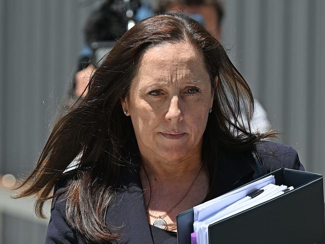 31/10/2023:  Scientist in charge of Queensland's DNA lab, Linzi Wilson-Wilde Linzi Wilson-Wilde leaves after giving evidence on Project 13 at the DNA inquiry.   pic: Lyndon Mechielsen/The Australian