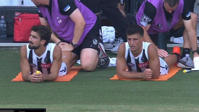 Daicos brothers get treatment on the bench