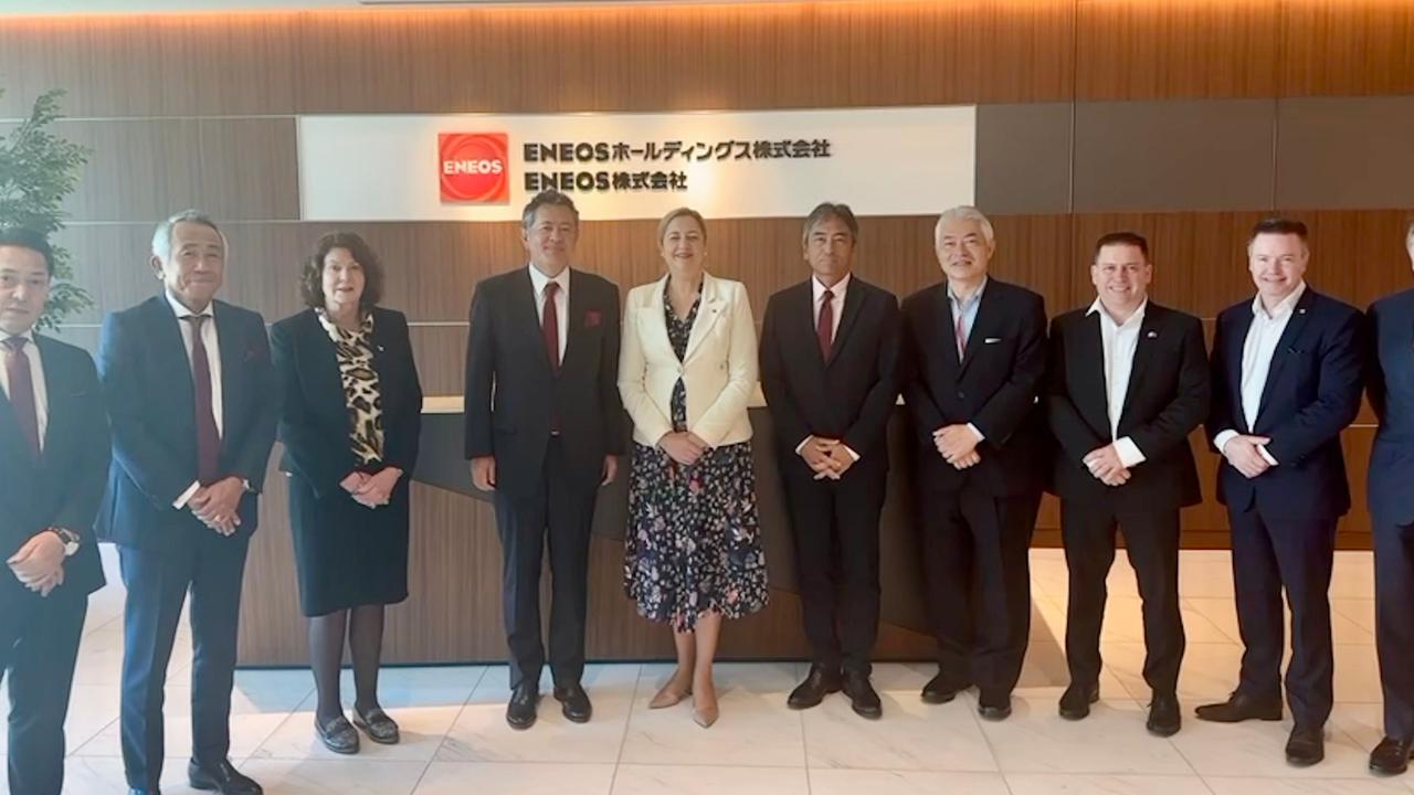 Premier Annastacia Palaszczuk and Gladstone Mayor Matt Burnett met with ENEOS, Sumitomo and Mitsubishi Gas in Japan.